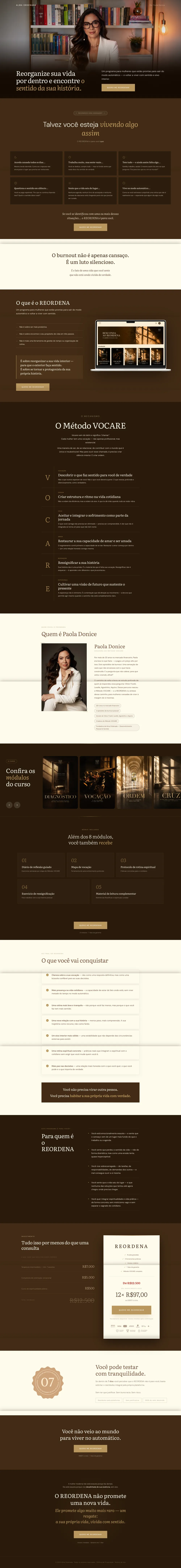 Método Reordena: Landing page